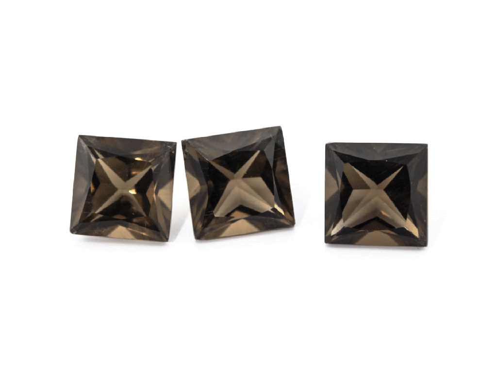 [QSQP0600] Smoky Quartz 6.00mm Princess Cut