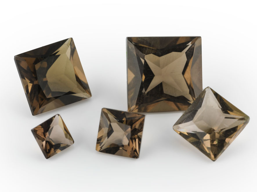 [QSQP0700] Smoky Quartz 7.00mm Princess Cut