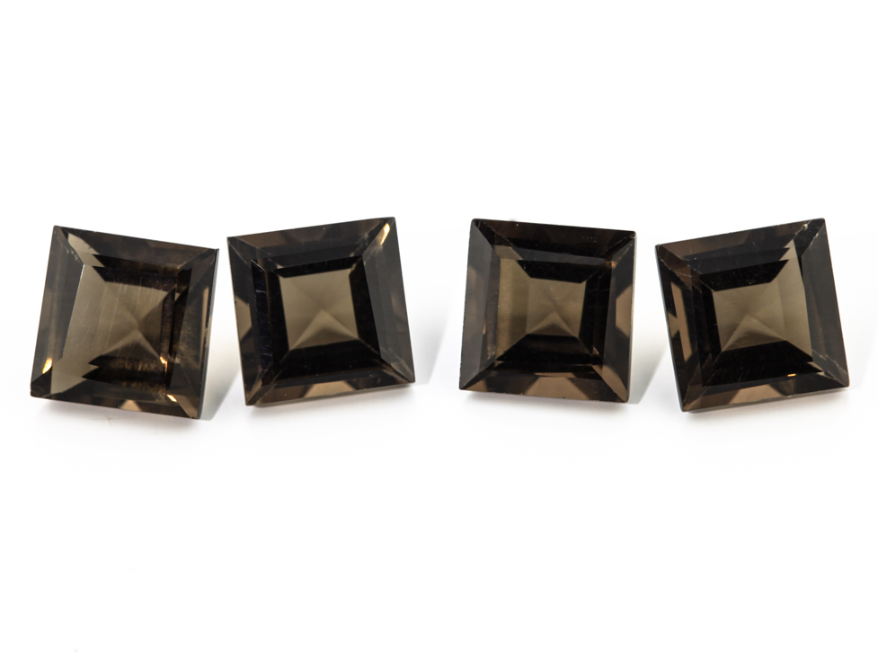 [QSQS0600] Smoky Quartz 6.00mm Carre Cut