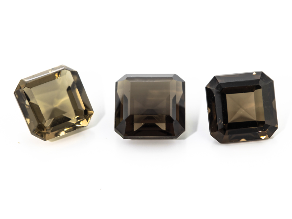 [QSOS0700] Smoky Quartz 7.00mm Square Emerald Cut 