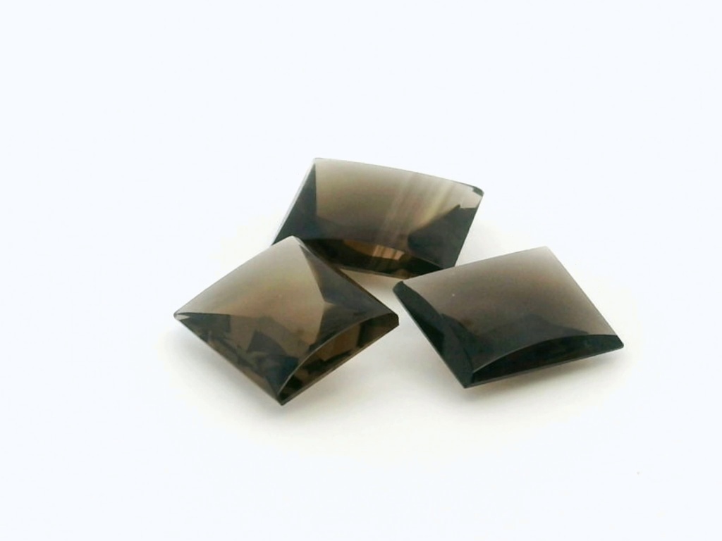 [QSBT1008] Smoky Quartz 10x8mm Rectangular Buff Top 