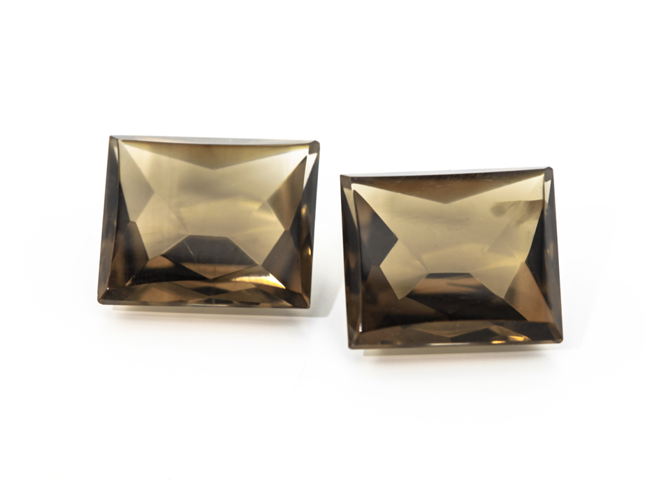 [QSBT1210] Smoky Quartz 12x10mm Rectangular Buff Top 