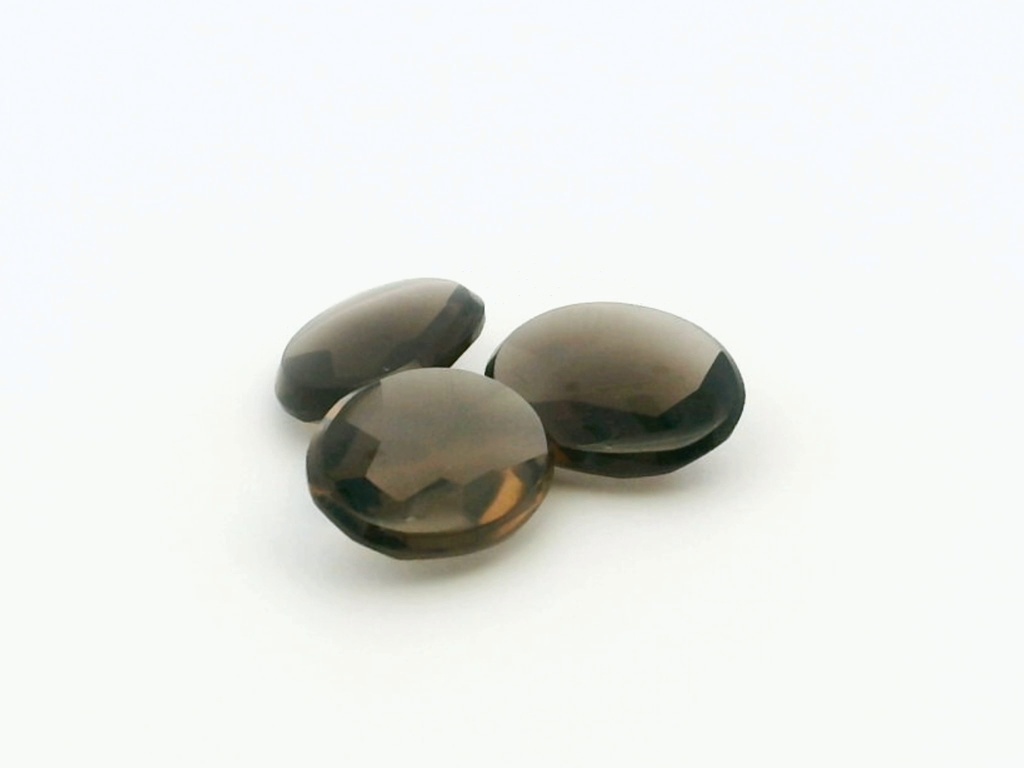 [QSVT1008] Smoky Quartz 10x8mm Oval Buff Top 