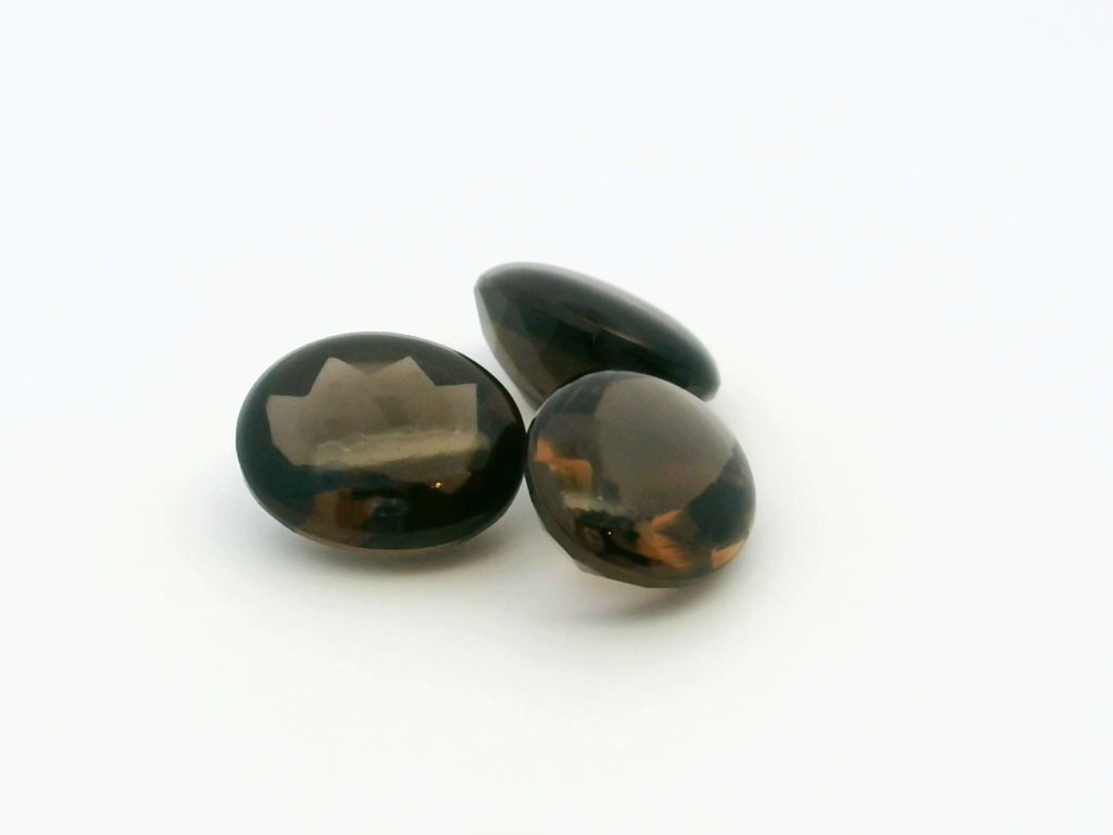 [QSVT1210] Smoky Quartz 12x10mm Oval Buff Top 