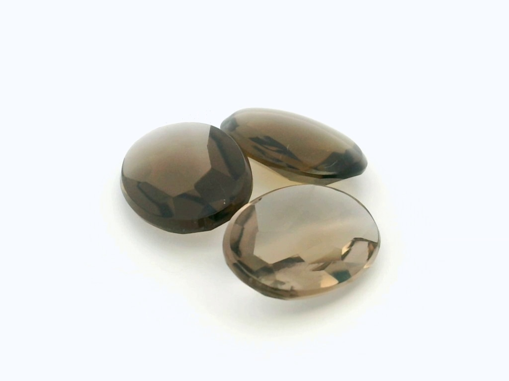 [QSVT1410] Smoky Quartz 14x10mm Oval Buff Top 