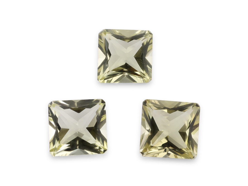 [QLON1000] Lemon Quartz 10mm Square Radiant Cut