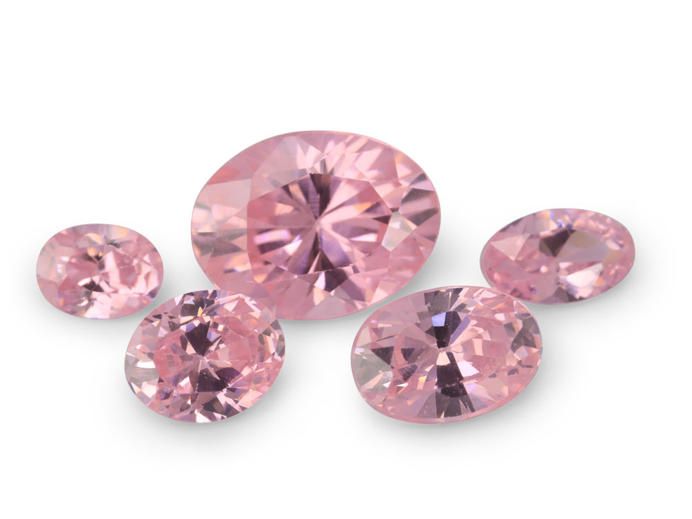 [ZPVB1410] Cubic Zirconia 14x10mm Oval Pink