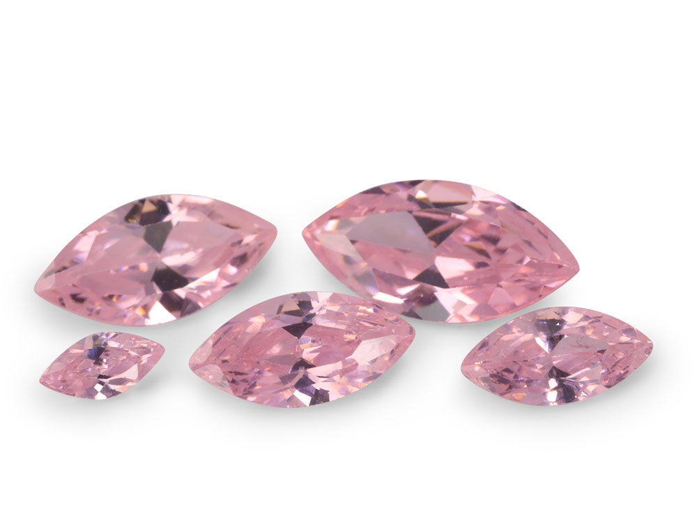 [ZPMB0703] Cubic Zirconia 7x3.5mm Marquise Pink