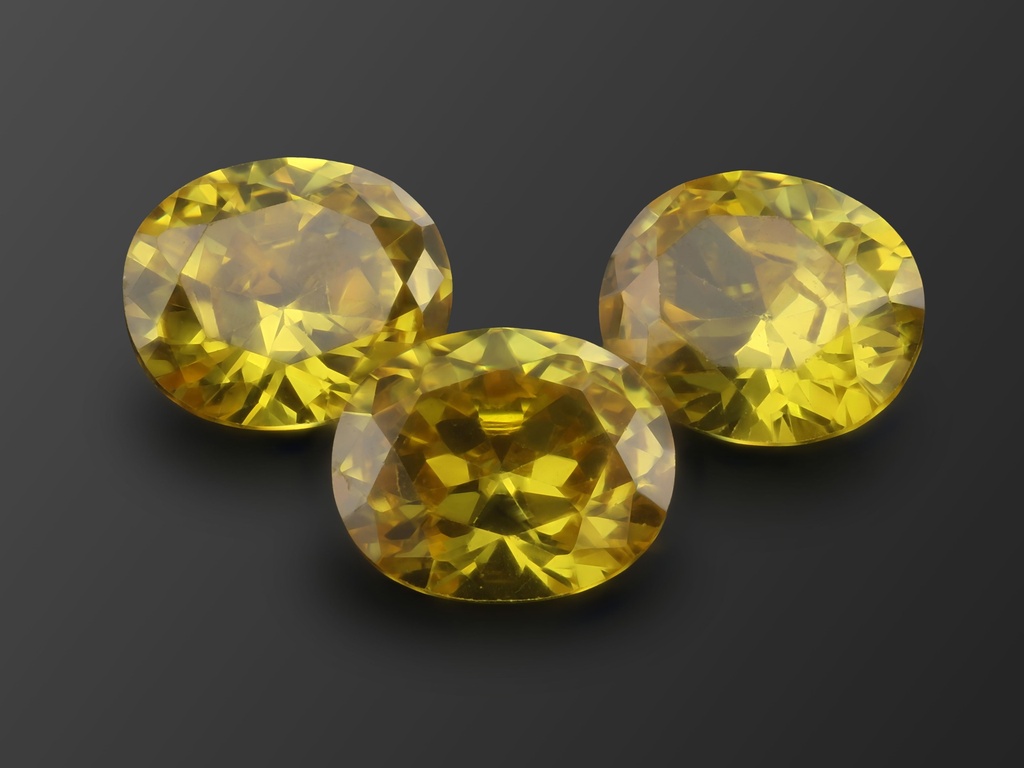 [ZYVB1210] Cubic Zirconia 12x10mm Oval Yellow