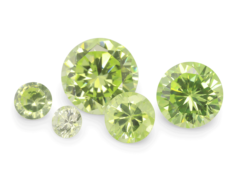 [ZGRB0700L] Cubic Zirconia 7.00mm Round Light Green