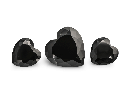 Cubic Zirconia 6.00mm Heart Shape Black