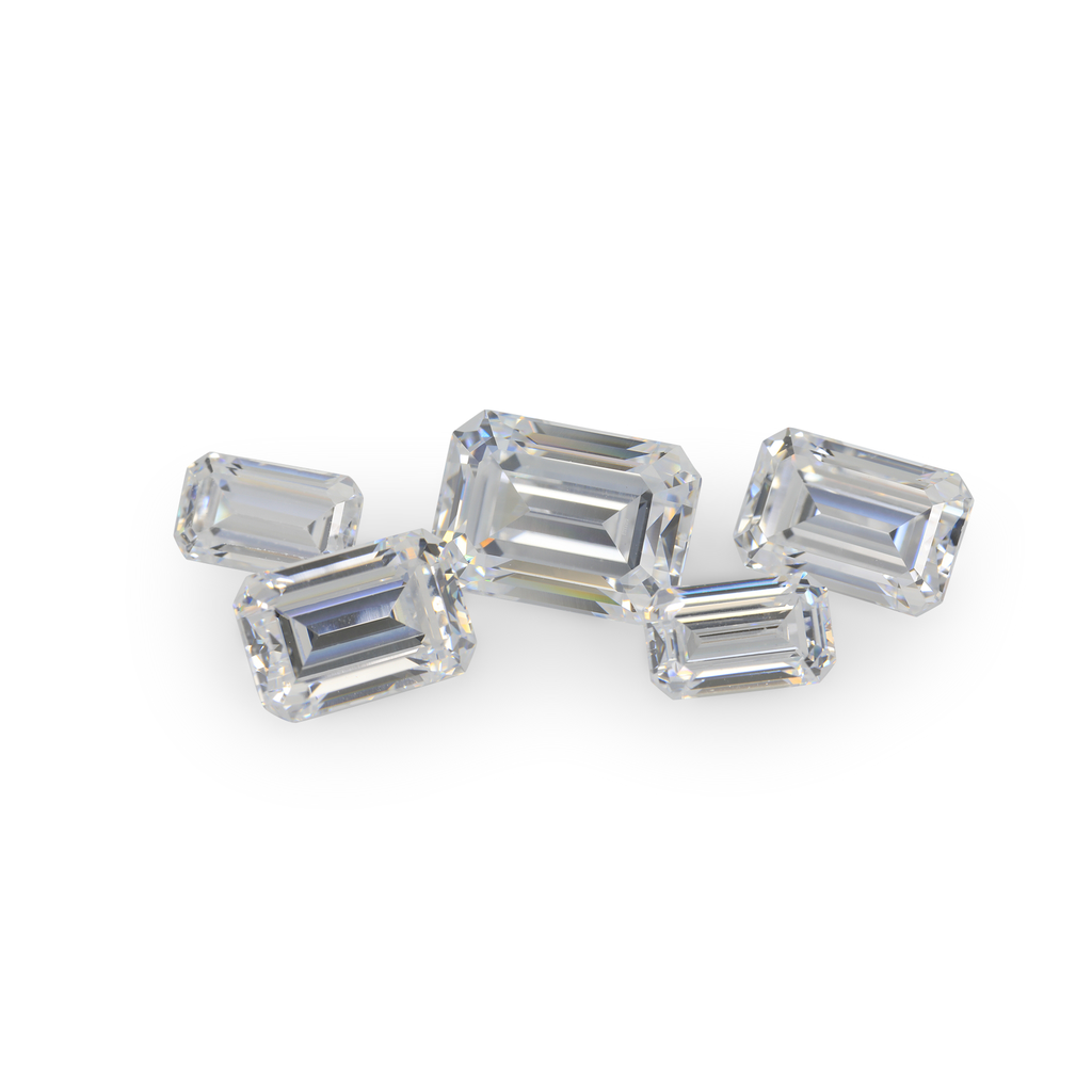[ZE-1412] Cubic Zirconia 14x12mm Emerald Cut White