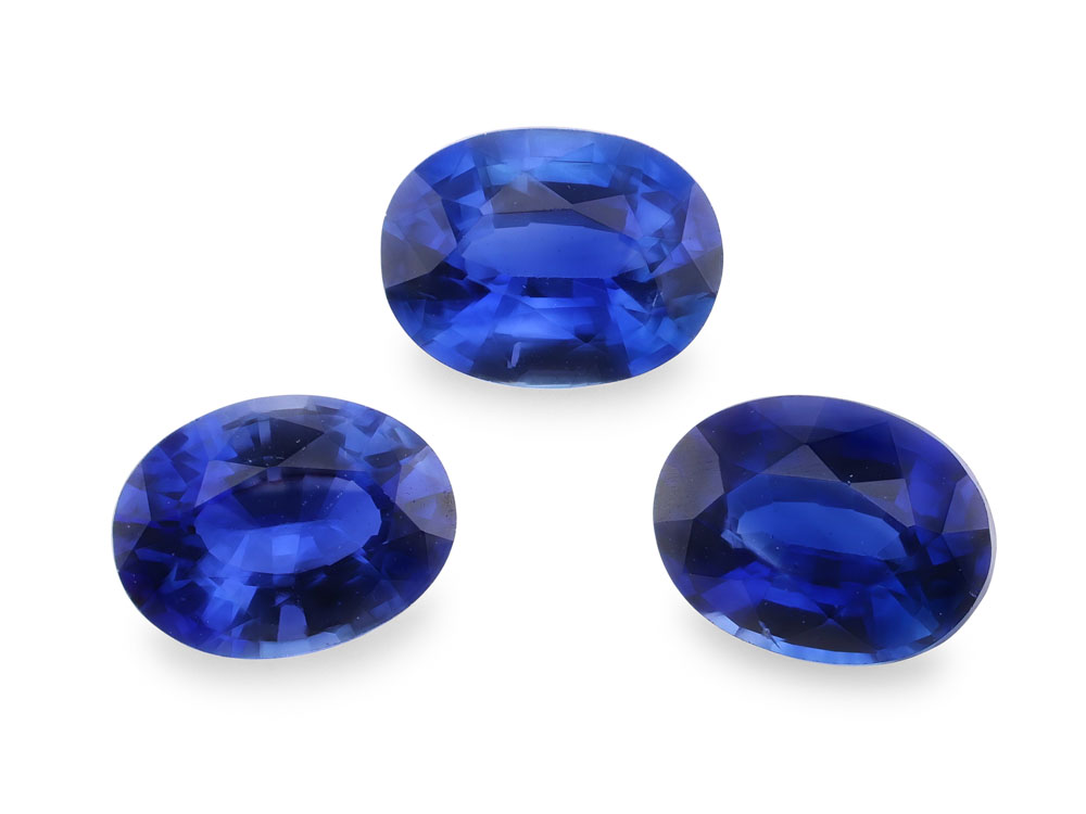 [SCVB0403] Ceylon Sapphire 4x3mm Oval Mid-to-Dark Blue