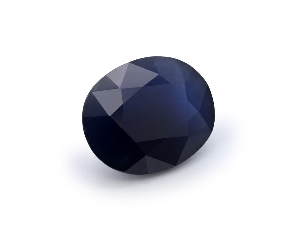 Australian Sapphire 8.8x7mm Oval Dark Blue