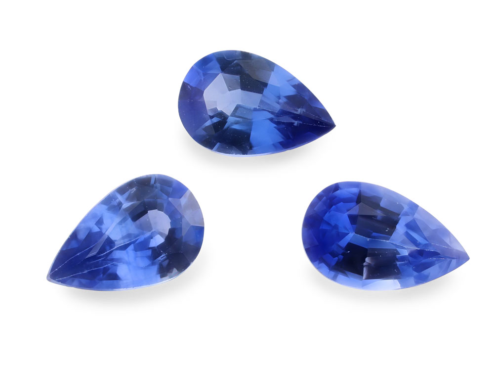 [SCPB0503D] Ceylon Sapphire 5x3mm Pear Shape Mid Blue