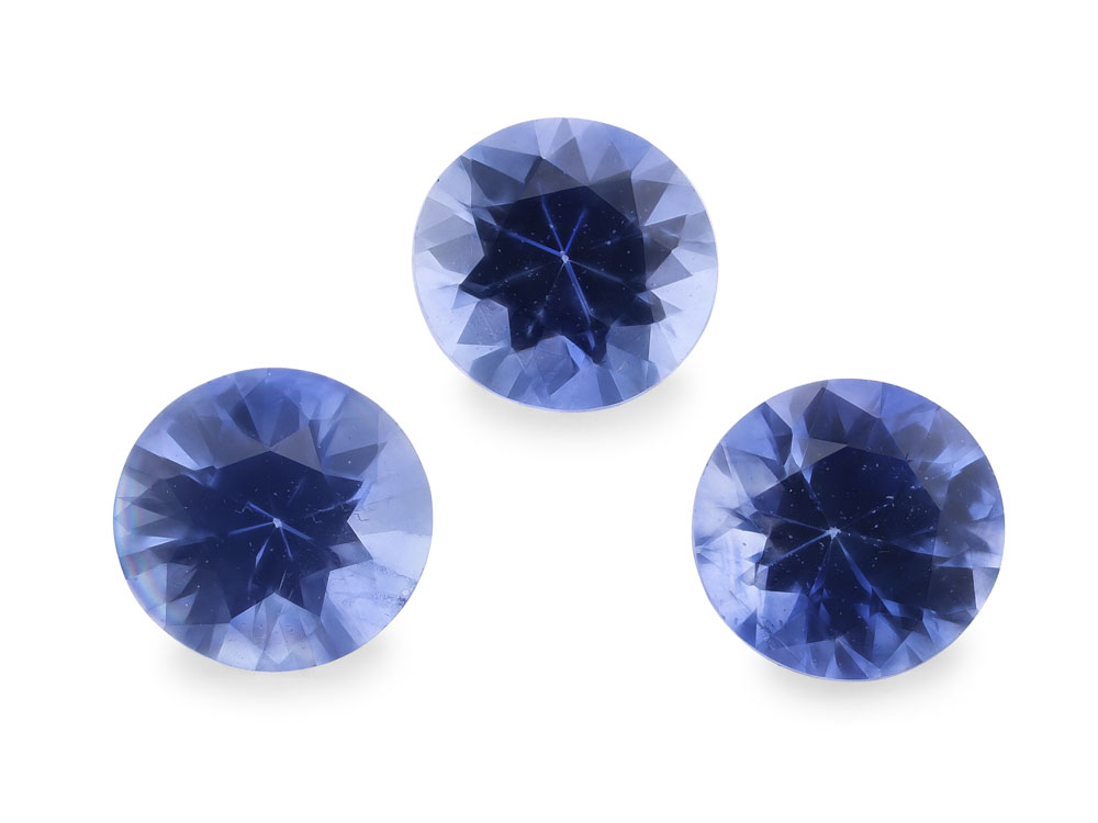 Ceylon Sapphire 2.75mm Round Light to Mid Blue