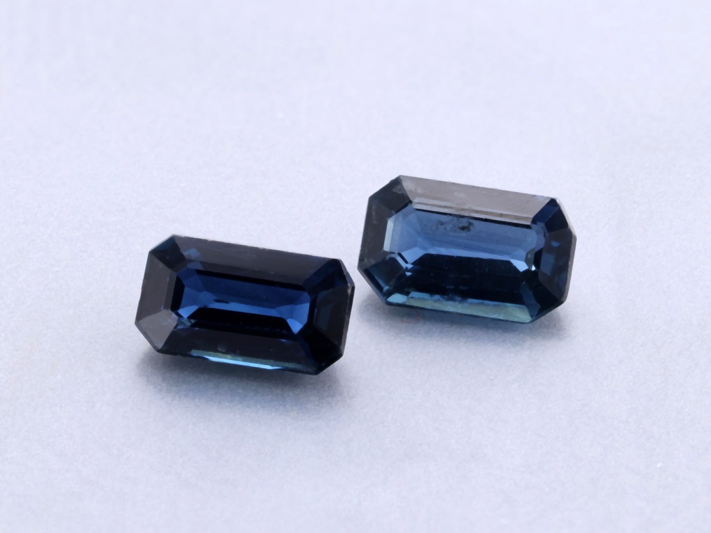 [SAOS0503A] Australian Sapphire 5x3mm +/- Emerald Cut Mid Blue