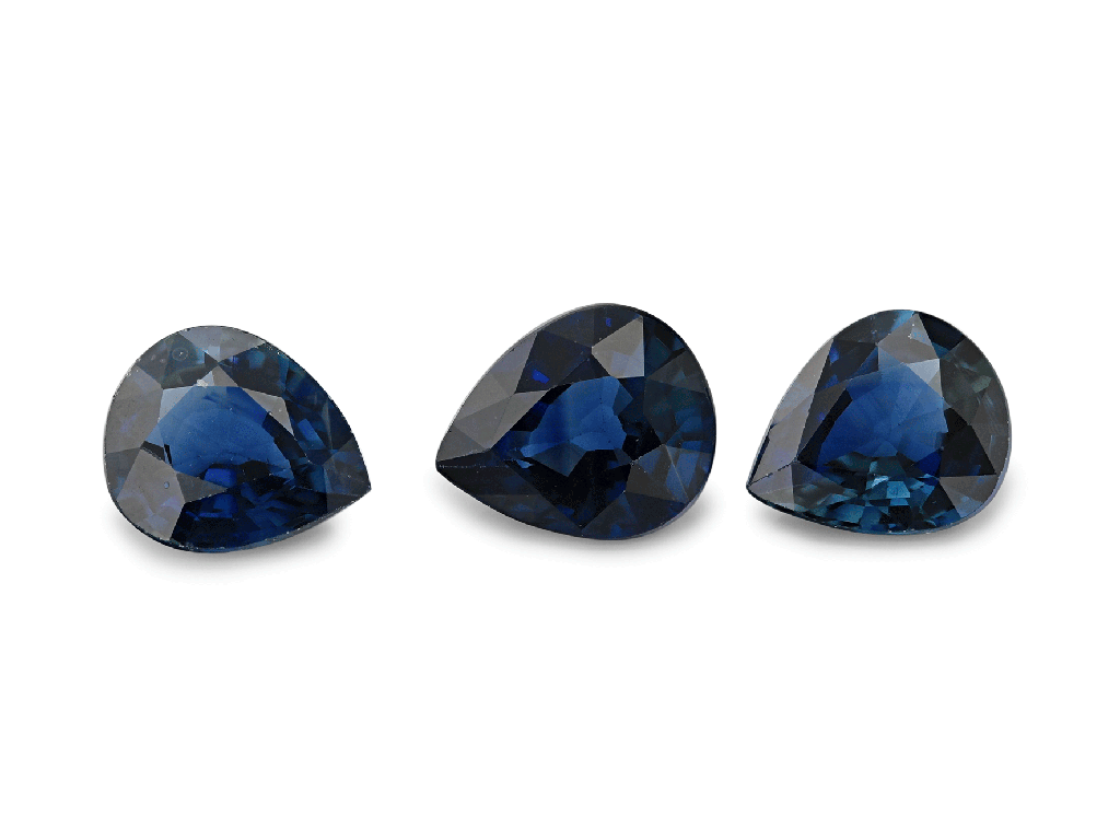 [SAPB0605A] Australian Sapphire 6x5mm Pear Shape Blue