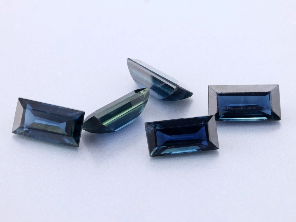 [SABS0603] Australian Sapphire 6x3mm Baguette Mid to Dark Blue