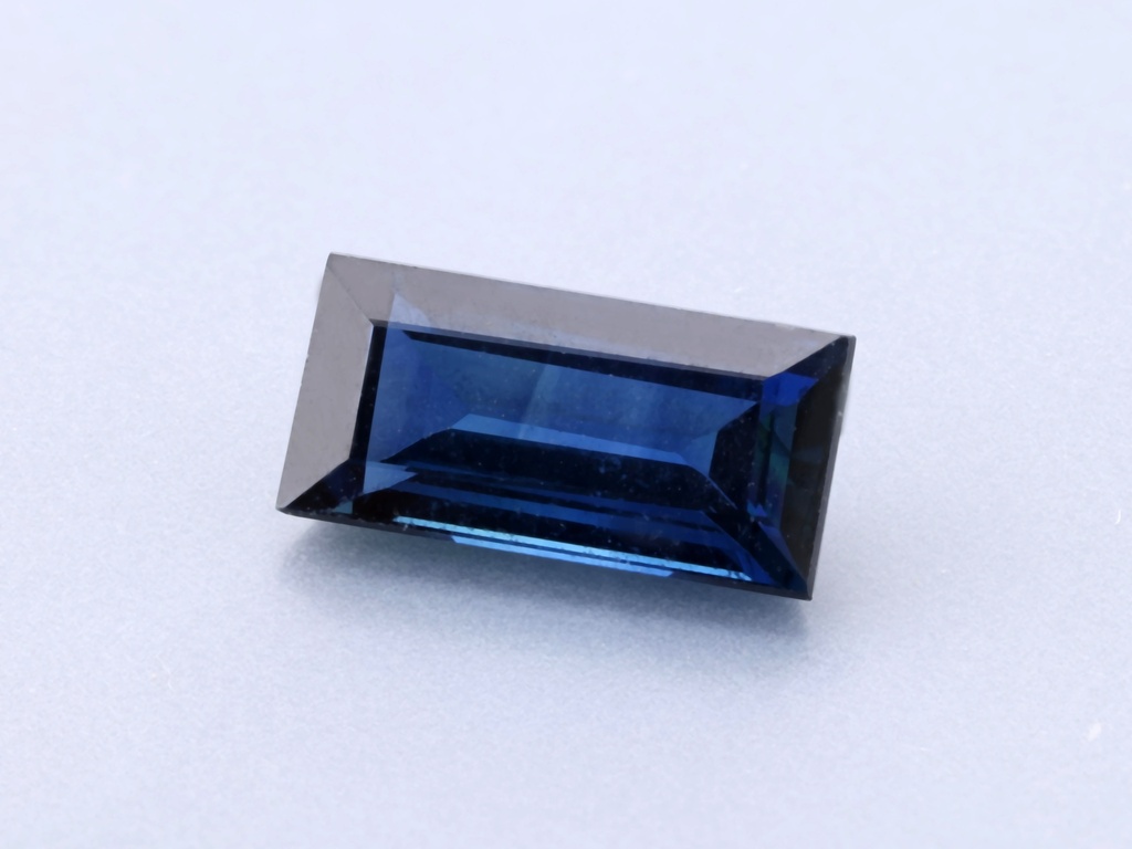 [SABS0804] Australian Sapphire 8x4mm Baguette Dark Blue