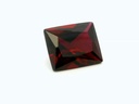Synthetic/Lab Grown Ruby 12x10mm Baguette Radiant Cut Dark Red