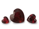 Synthetic/Lab Grown Ruby 5.00mm Heart Shape Dark Red
