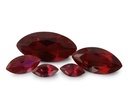 Synthetic Ruby 12x6mm Marquise Dark Red