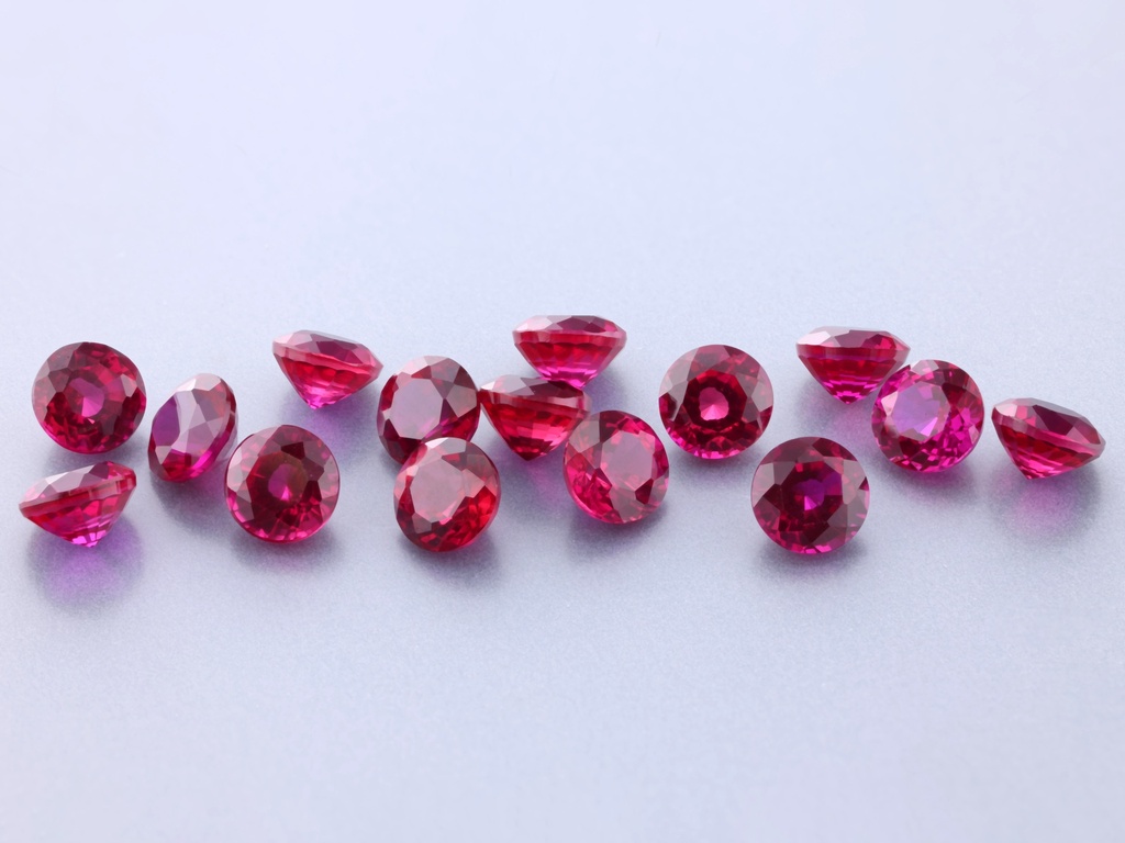 Synthetic/Lab Grown Ruby 3.50mm Round