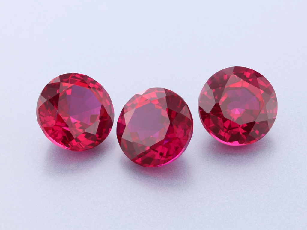 Synthetic/Lab Grown Ruby 7.00mm Round