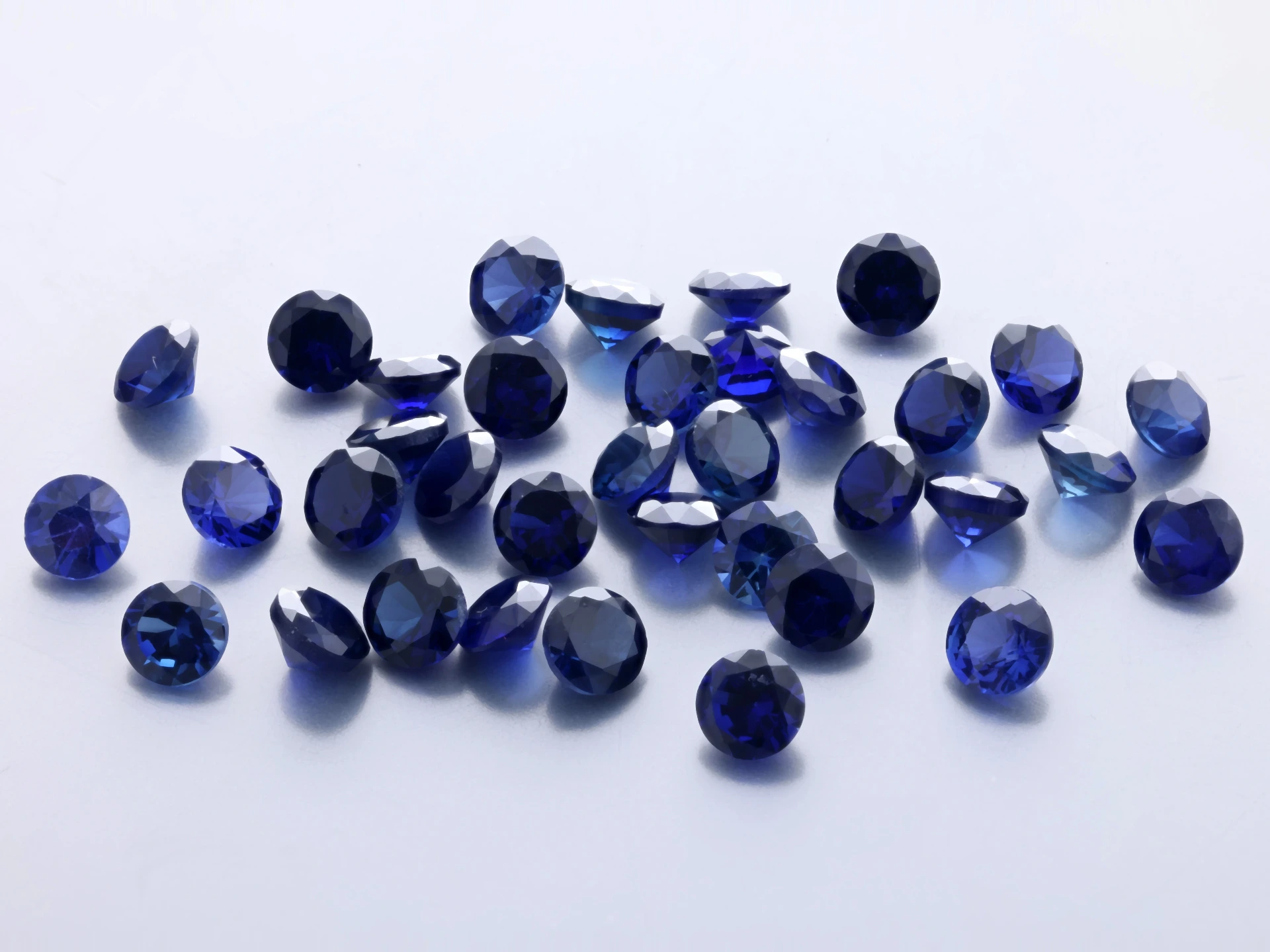 [YDRB0325] Synthetic/Lab Grown Sapphire 3.25mm Round Blue