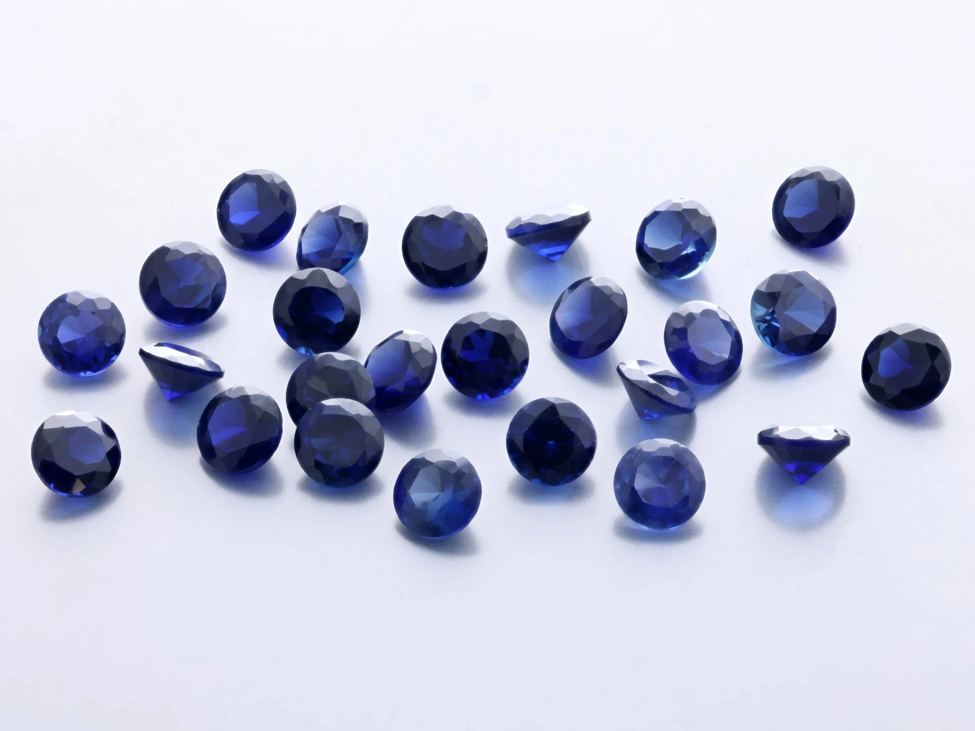 [YDRB0350] Synthetic/Lab Grown Sapphire 3.50mm Round Blue