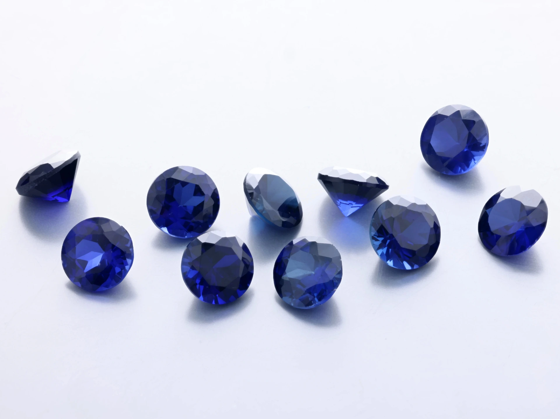 [YDRB0650] Synthetic/Lab Grown Sapphire 6.50mm Round Blue