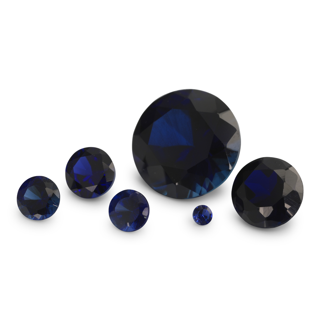 Synthetic/Lab Grown Sapphire 1.75mm Round Blue