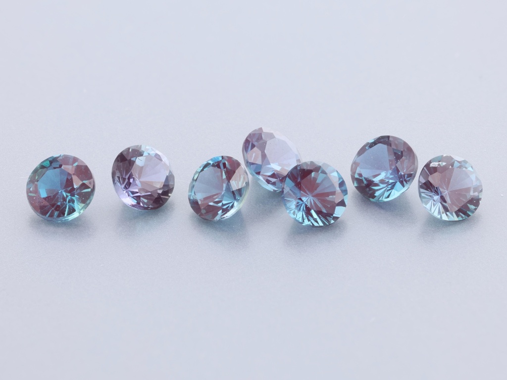 Synthetic Alexandrite Chrysoberyl 3.00mm Round