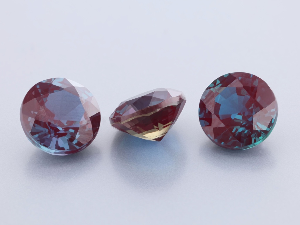 Synthetic Alexandrite Chrysoberyl 6.50mm Round