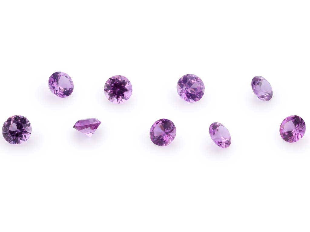 Pink Sapphire 2.50mm Round Mid