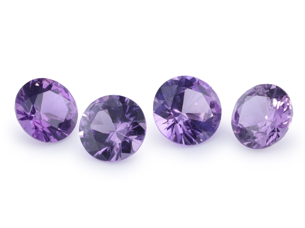 Purple Sapphire 3.75mm Round Dark