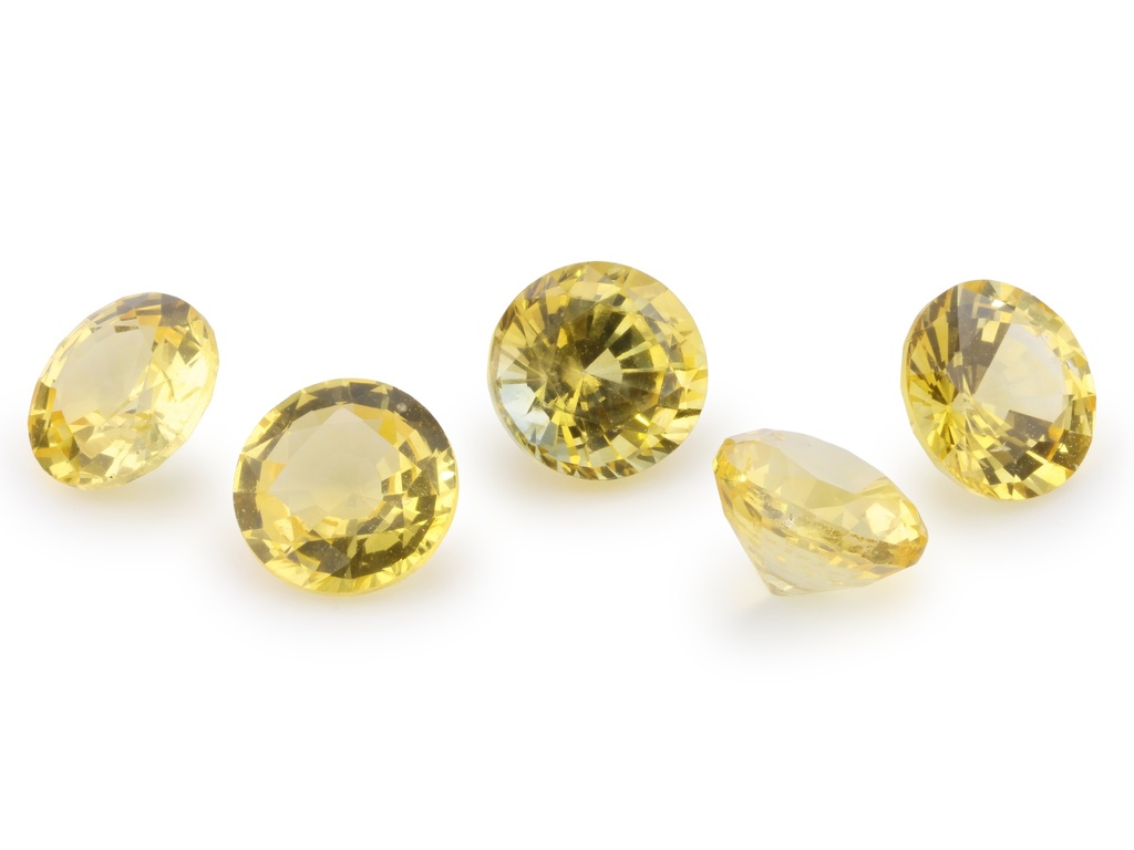 Sapphire 5.00mm Round Mid Yellow