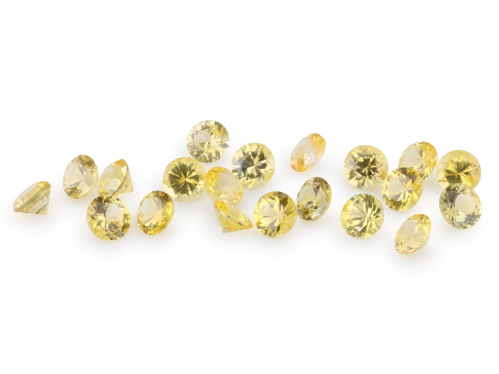 Sapphire 2.50mm Round Light Yellow