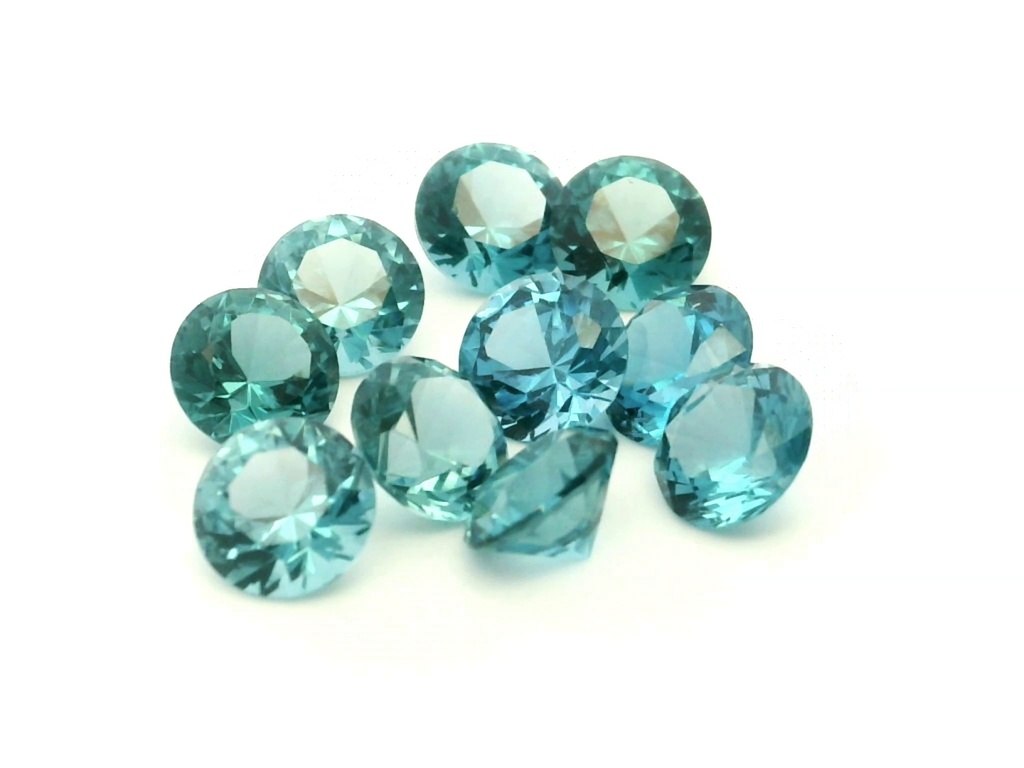 Synthetic/Lab Grown Spinel 7.00mm Round Blue