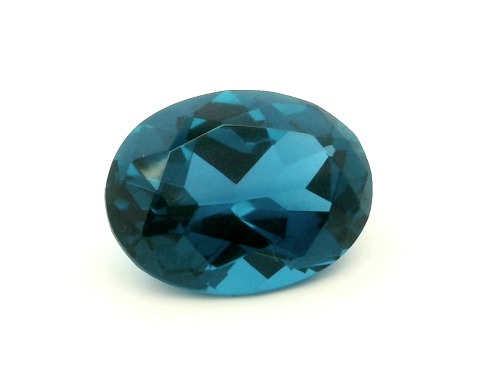 Synthetic Spinel 16x12mm Oval Zircon Blue