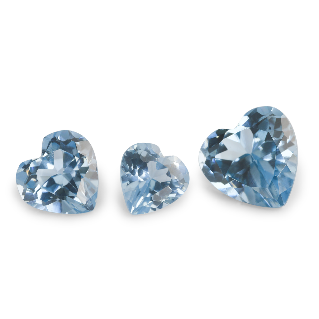 [MBHB0600L] Synthetic/Lab Grown Spinel 6.00mm Heart Shape Light Blue