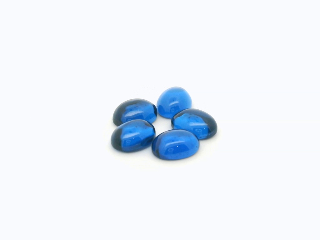 [MBVC0806C] Synthetic/Lab Grown Spinel 8x6mm Oval Cabochon Cobalt Blue