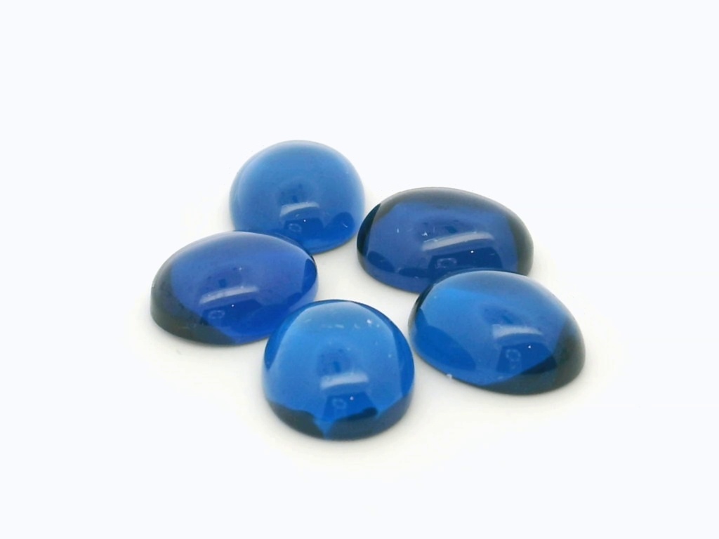 [MBVC1008C] Synthetic/Lab Grown Spinel 10x8mm Oval Cabochon Cobalt Blue
