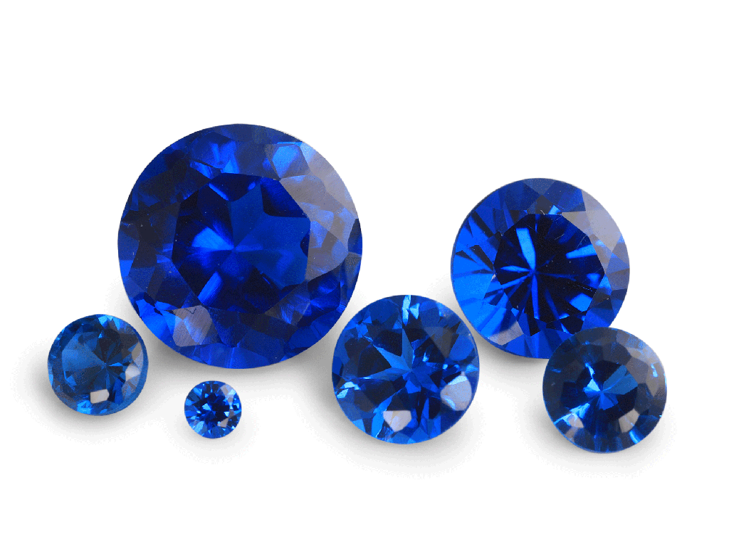 [MBRB0700C] Synthetic/Lab Grown Spinel 7.00mm Round Cobalt Blue