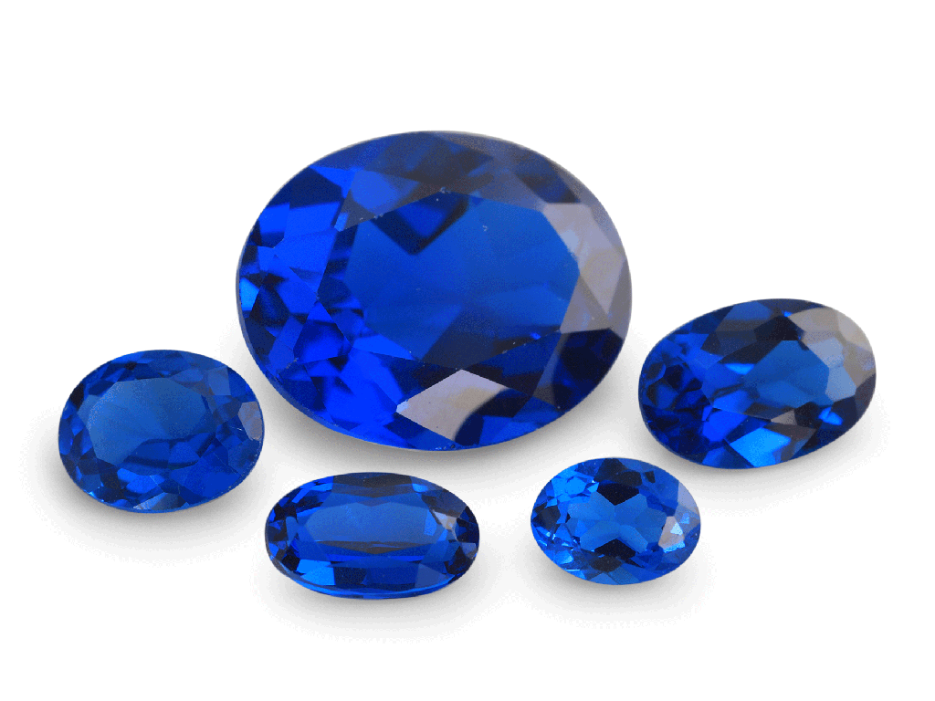 [MBVB0604C] Synthetic/Lab Grown Spinel 6x4mm Oval Cobalt Blue