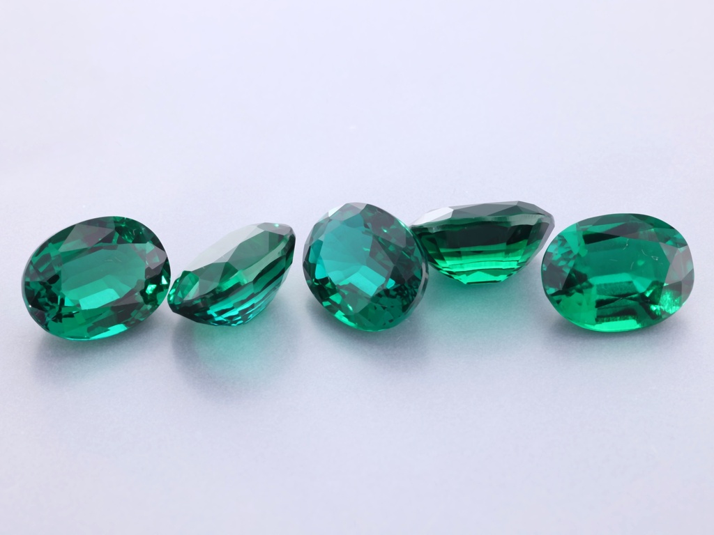 Hydrothermal/Lab Grown Emerald 9x7mm Oval