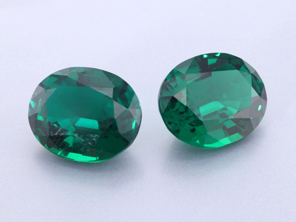 Hydrothermal/Lab Grown Emerald 11x9mm Oval