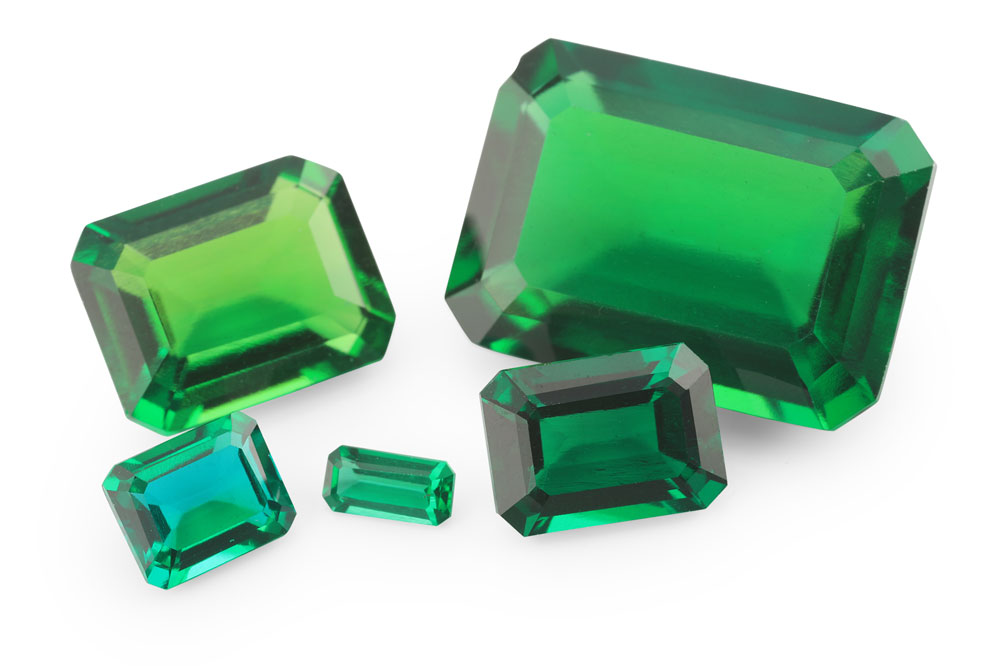 Hydrothermal/Lab Grown Emerald 6x5mm Emerald Cut