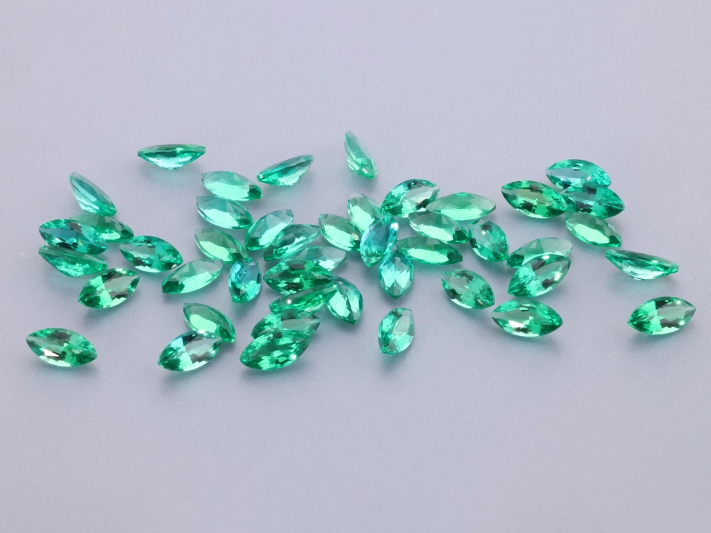 Hydrothermal/Lab Grown Emerald 4x2mm Marquise